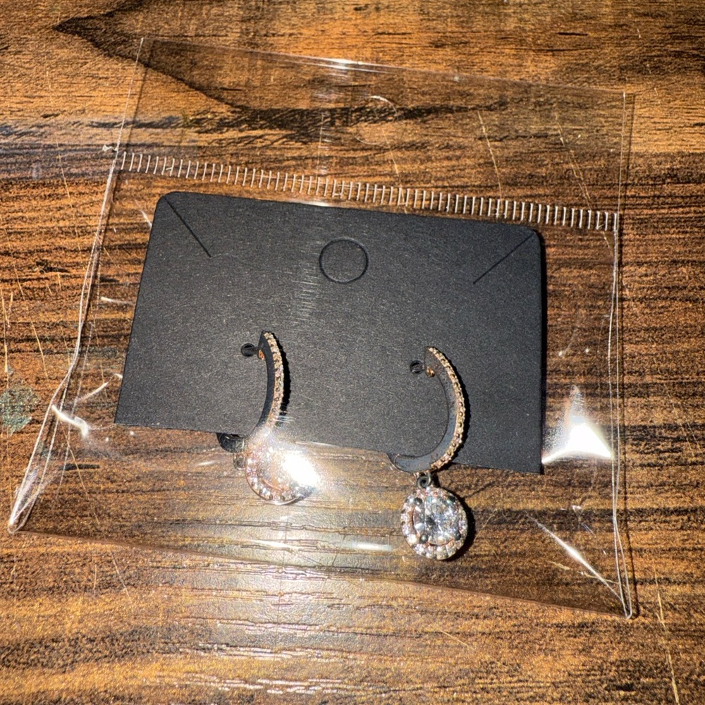 Crystal and Gold Earrings